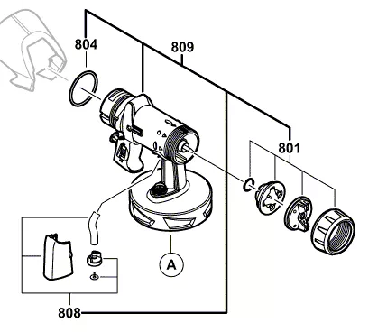 Pistolet vaporisateur réf. 1 609 203 W94